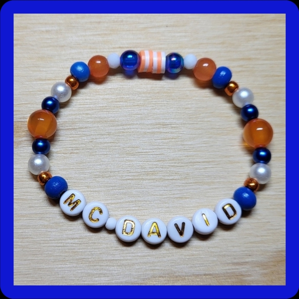 McDavid Oilers- Friendship Bracelet, Size 6"; 7"; 8"